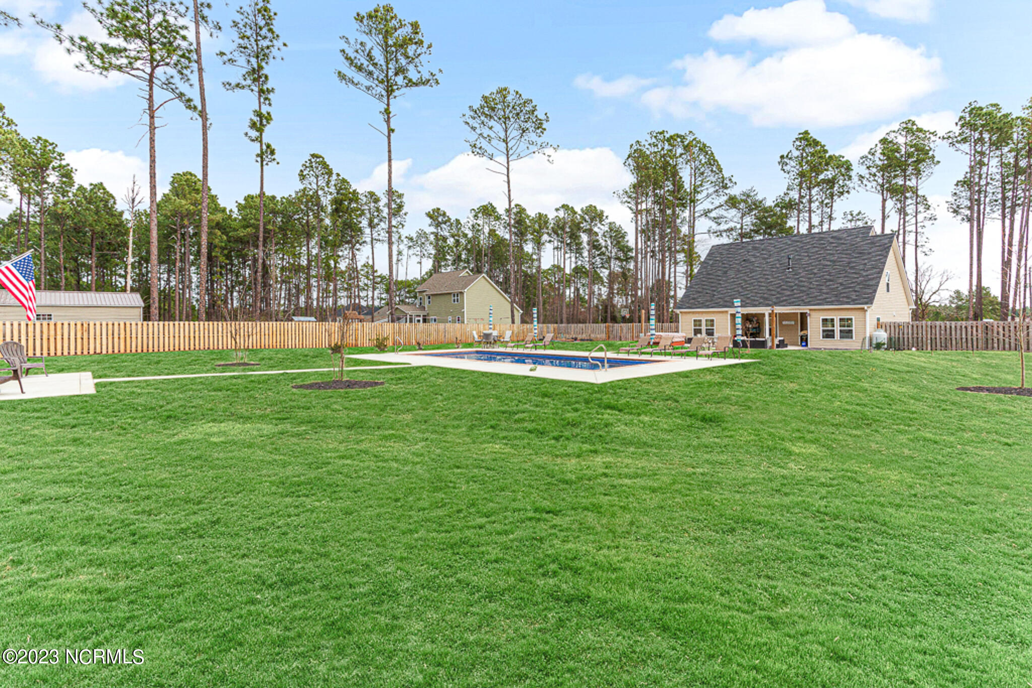540 North Ridgecrest Street Pinebluff, NC 28373 - Photo 47 of 56 Grass is currently dormant, color added to help visualize grass color during growing season.