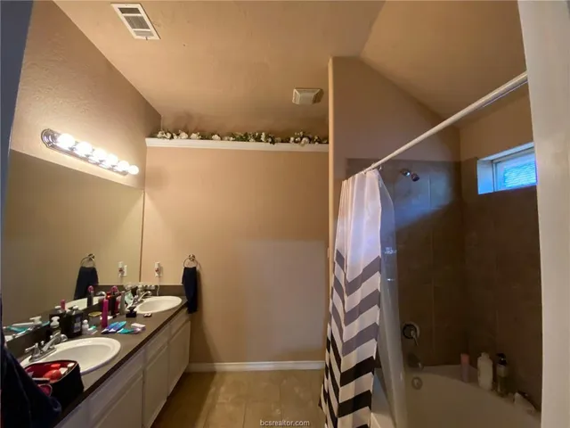 a room with furniture