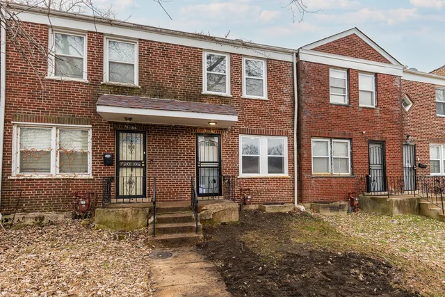 a front view of a house