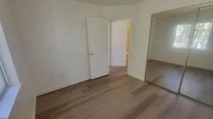 a view of empty room with empty racks