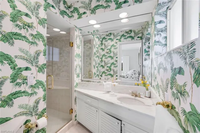 a view of a lake with a big yard