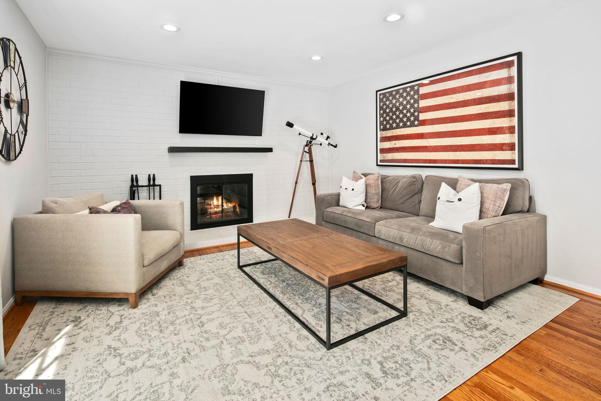 11903 Blue Spruce Road Reston, VA 20191 - Photo 17 of 60 Lovely wood burning fireplace and hearth