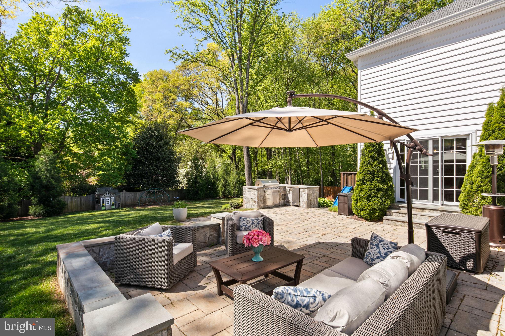 11903 Blue Spruce Road Reston, VA 20191 - Photo 53 of 60 Large newly installed techno-bloc paver patio