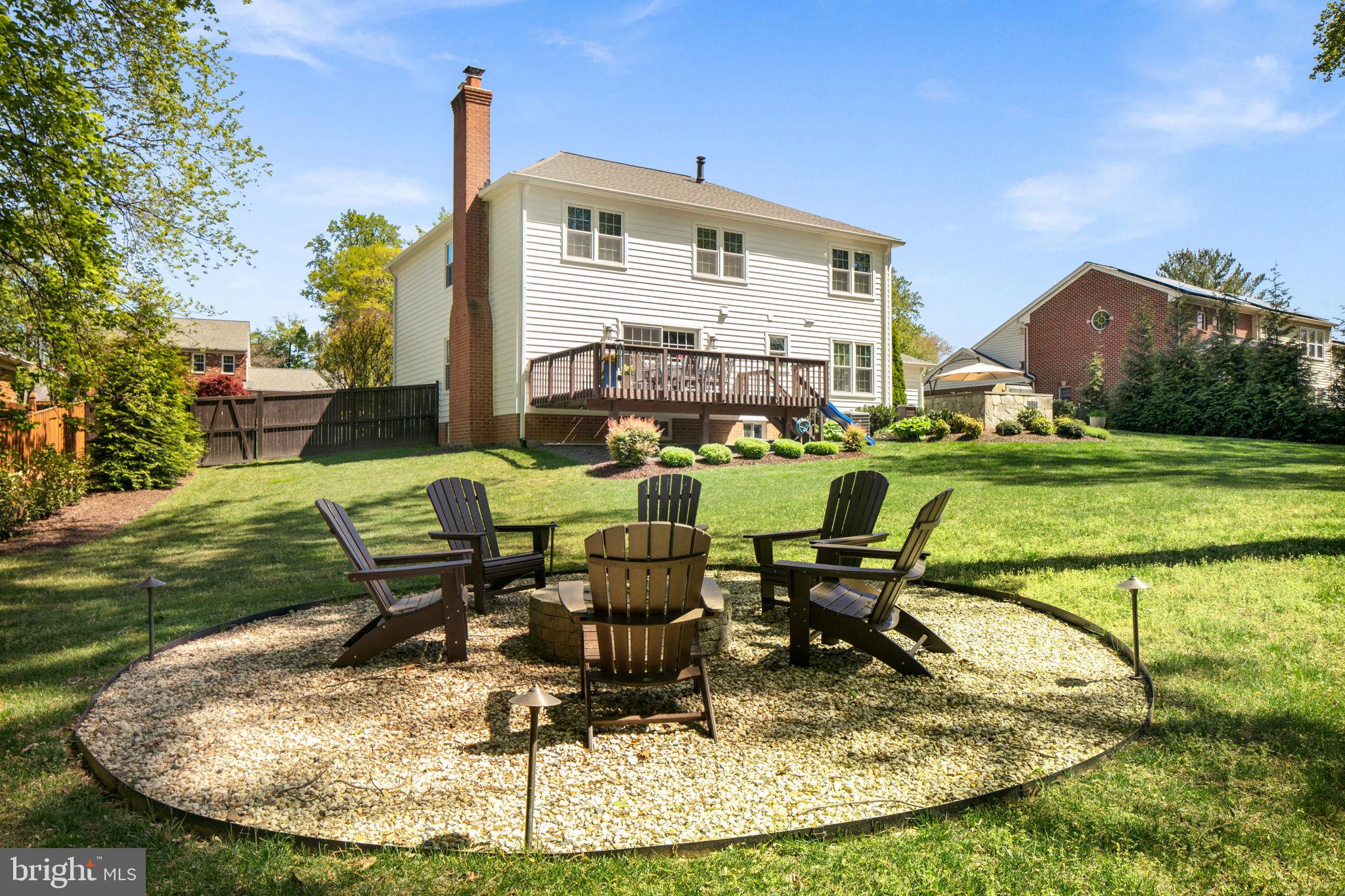 11903 Blue Spruce Road Reston, VA 20191 - Photo 58 of 60 Fire pit toward the house
