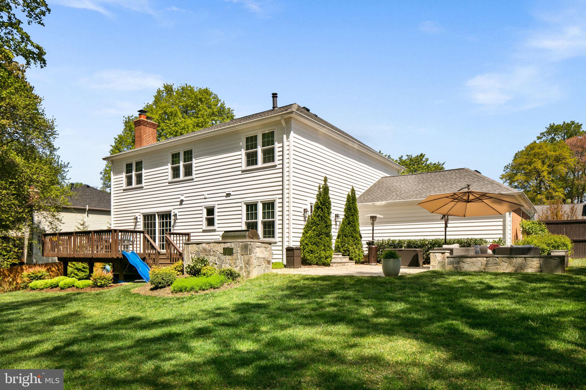 11903 Blue Spruce Road Reston, VA 20191 - Photo 60 of 60 perfect family home, deck with slide.