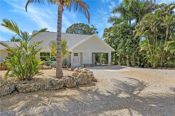 a view of a house with a patio