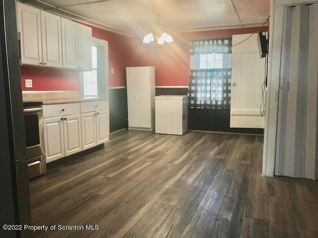 214 Main Street Moosic, PA 18507 - Photo 4 of 19 a view of a kitchen with wooden floor