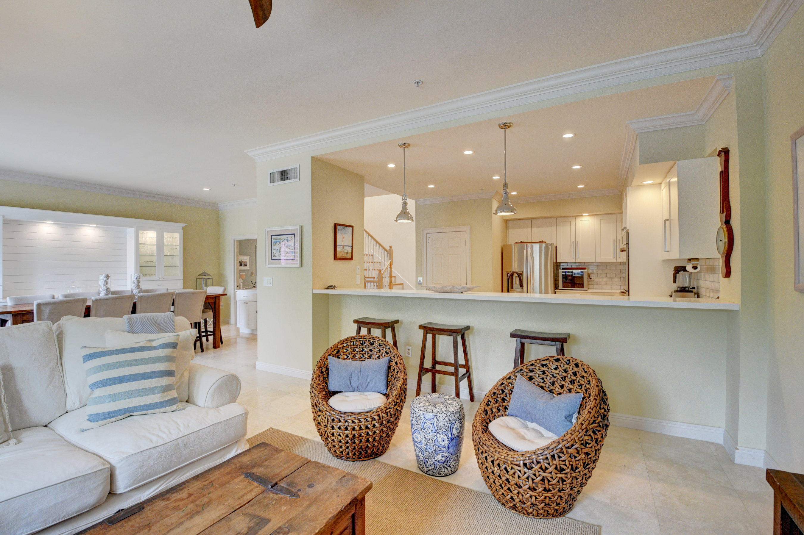 492 East Boca Raton Road Boca Raton, FL 33432 - Photo 15 of 44 a living room with furniture and a view of kitchen