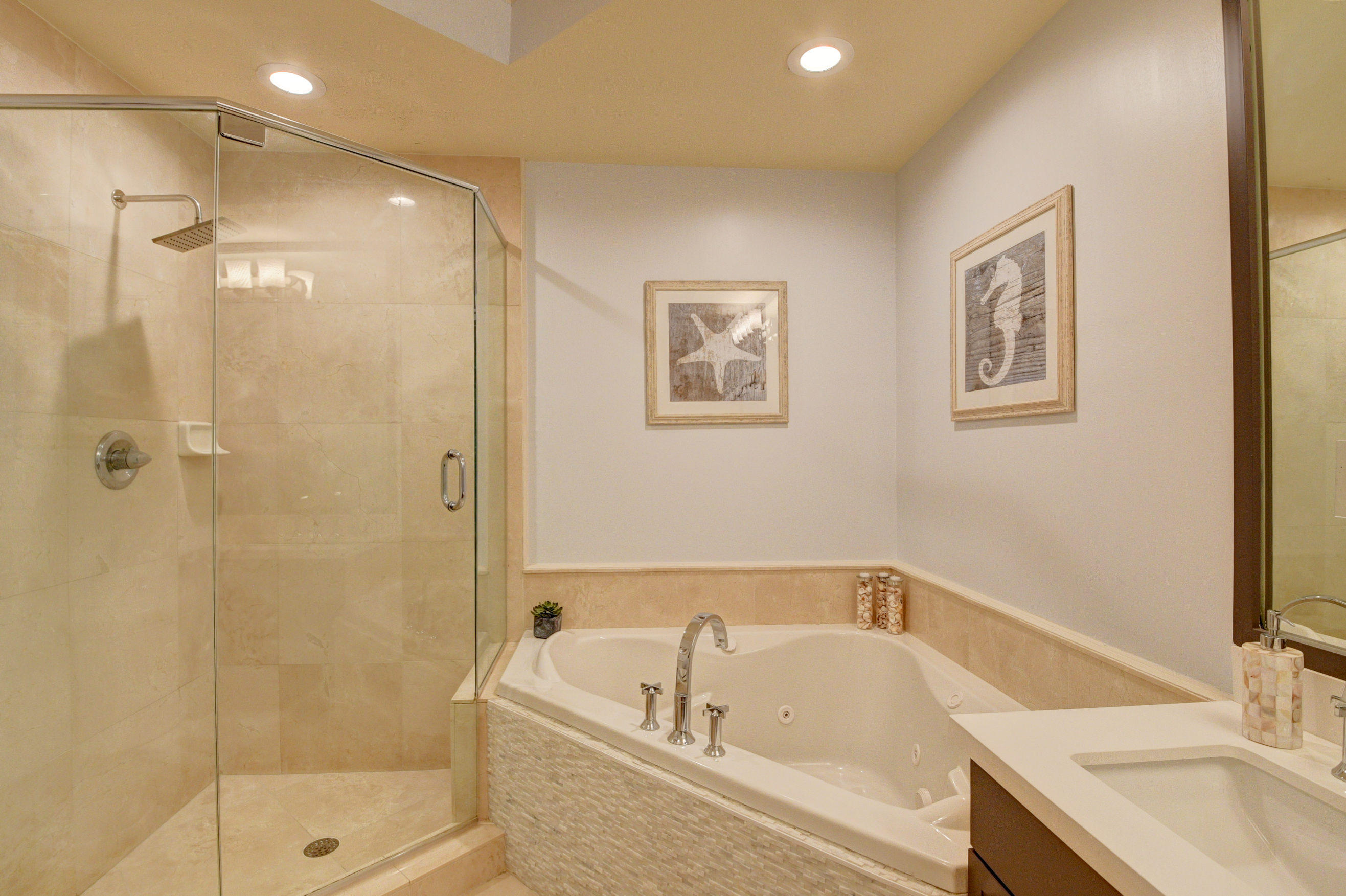 492 East Boca Raton Road Boca Raton, FL 33432 - Photo 29 of 44 a bathroom with a tub a sink and glass door
