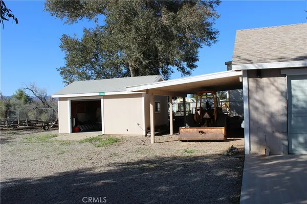 a view of a house with a outdoor space