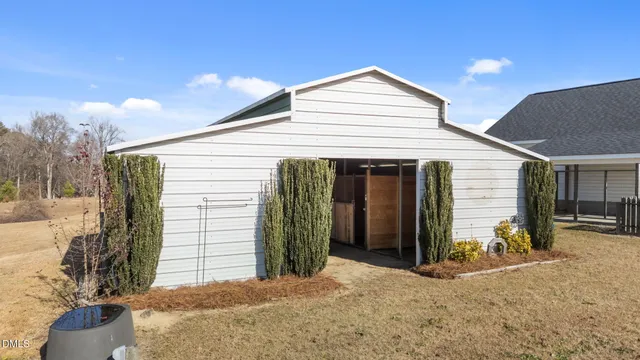 a view of a house with a patio