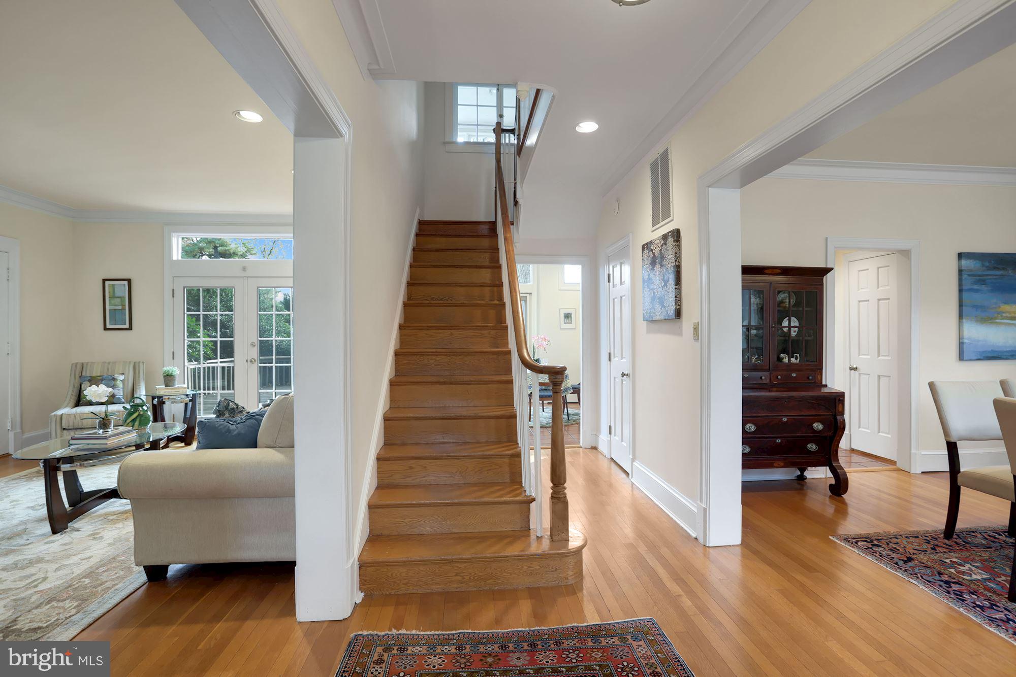 3224 Rittenhouse Street Northwest Washington, DC 20015 - Photo 2 of 30 Through entry hall with closet (from ft door)