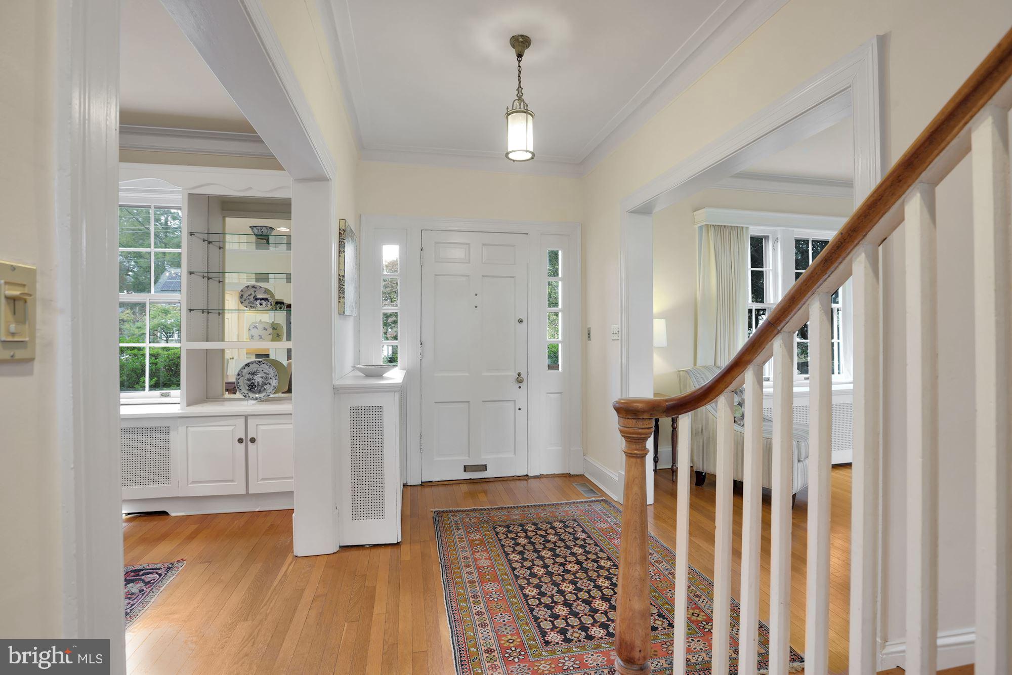 3224 Rittenhouse Street Northwest Washington, DC 20015 - Photo 3 of 30 Gracious entry hall with stairs set well back
