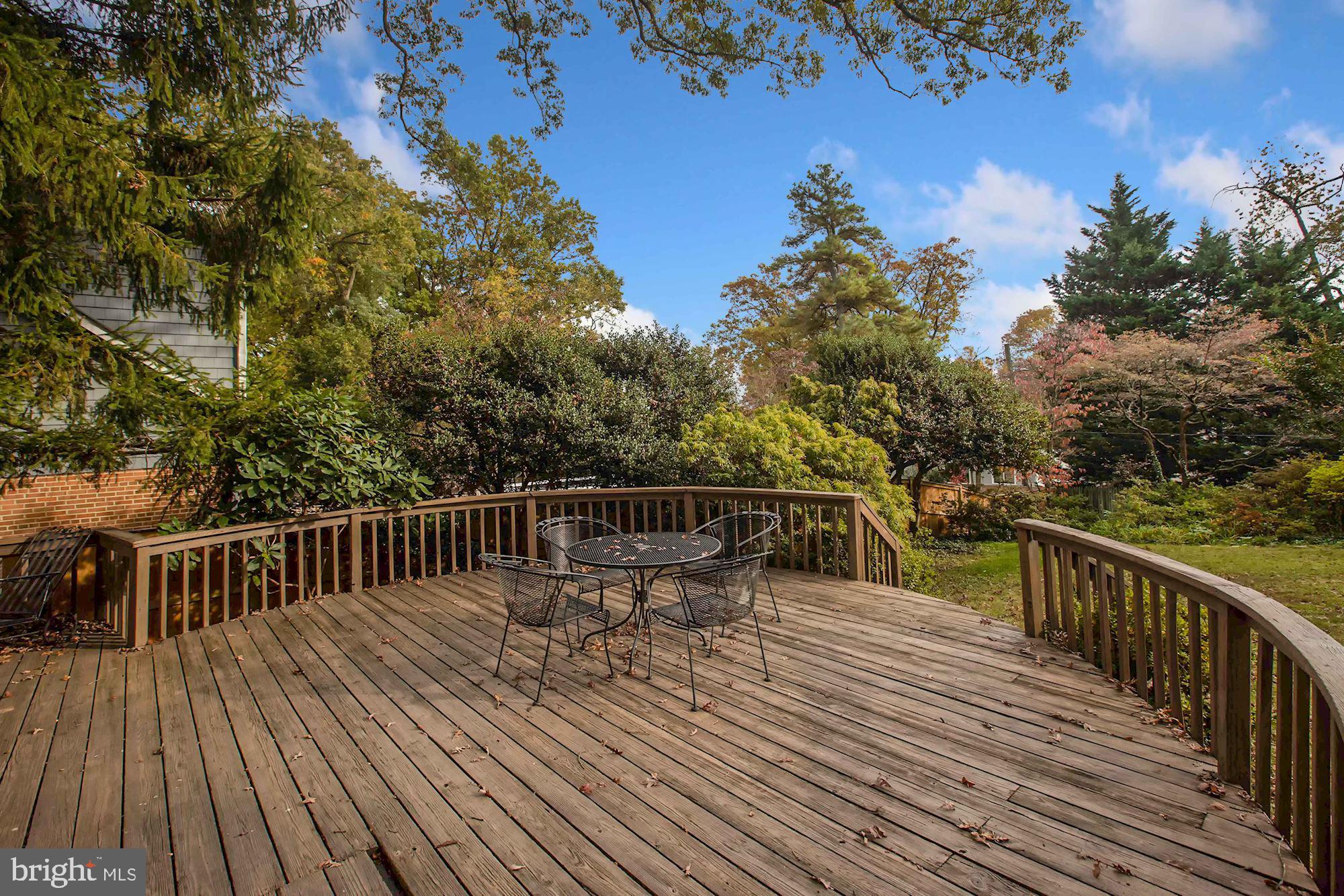 3224 Rittenhouse Street Northwest Washington, DC 20015 - Photo 26 of 30 Huge deck overlooking the landscaped rear yard
