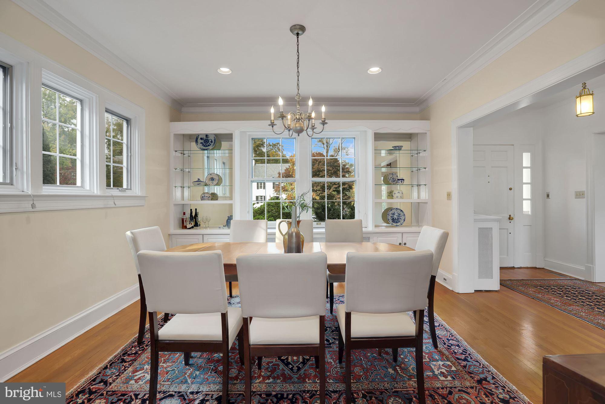 3224 Rittenhouse Street Northwest Washington, DC 20015 - Photo 6 of 30 Formal dining room with built-ins