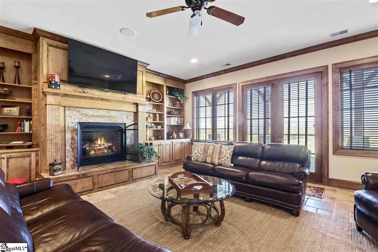 410 Top Ridge Drive Sunset, SC 29685 - Photo 27 of 36 Walks out to Covered Patio. Gas log fireplace.