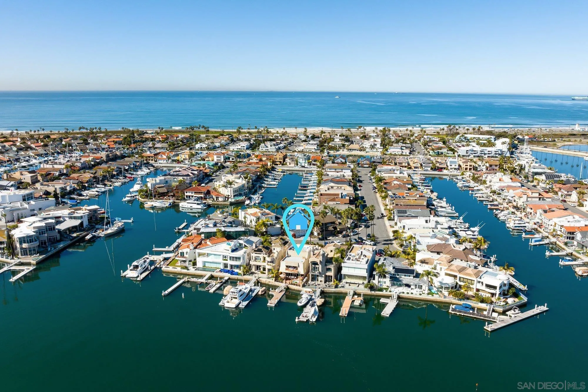 5 Sandpiper Strand Coronado, CA 92118 - Photo 61 of 70 an aerial view of a city with lots of residential buildings ocean and mountain view in back