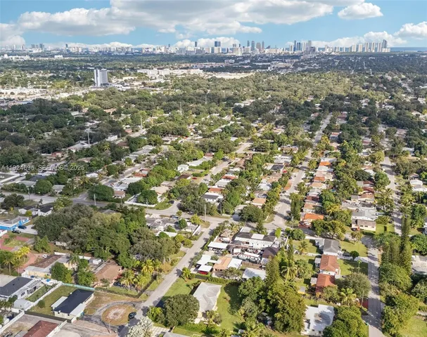 an aerial view of multiple house