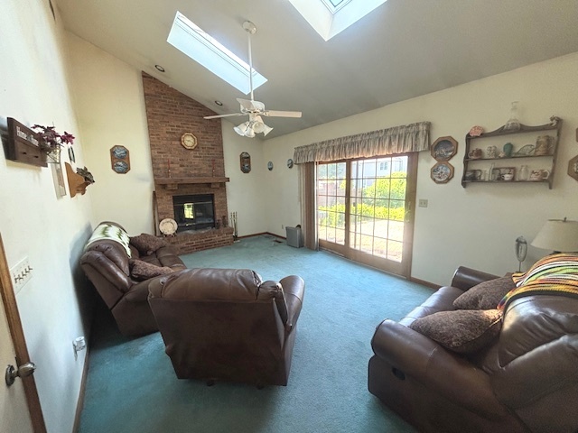 2228 Hess Drive Crest Hill, IL 60403 - Photo 8 of 19 a living room with furniture and a fireplace