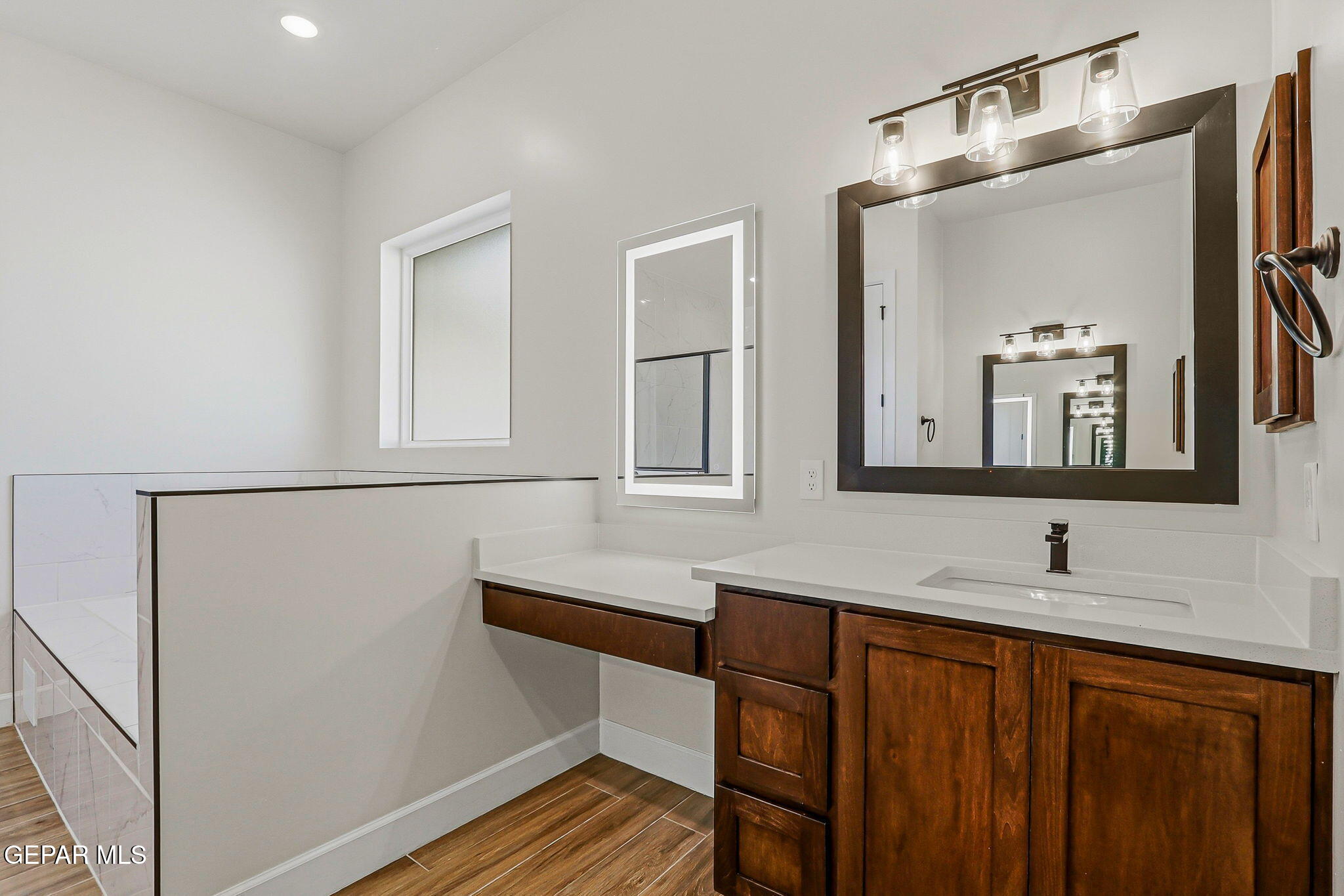 12329 Sugden Road Clint, TX 79836 - Photo 50 of 101 a bathroom with a sink and a mirror