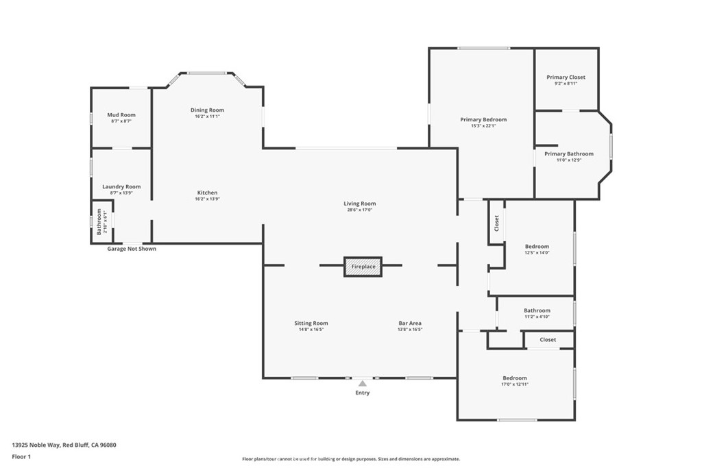 13925 Noble Way Red Bluff, CA 96080 - Photo 57 of 57 a picture of floor plan