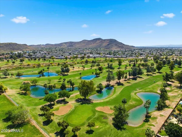an aerial view of a city