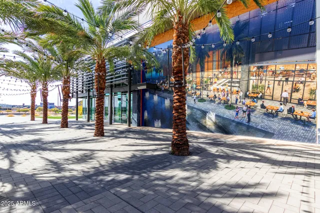 a view of a lake with houses