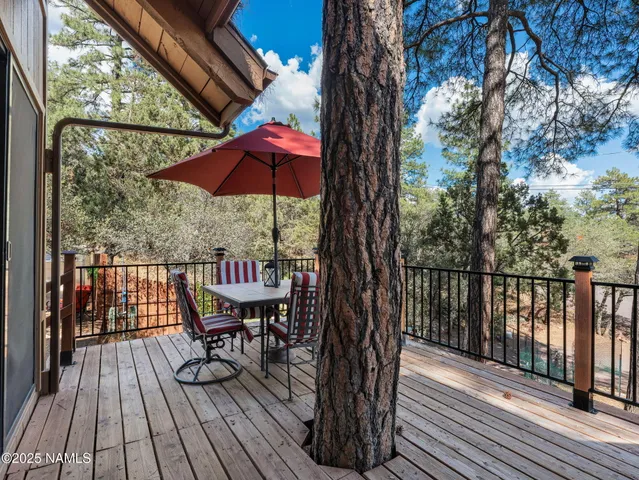 a view of balcony with a swing