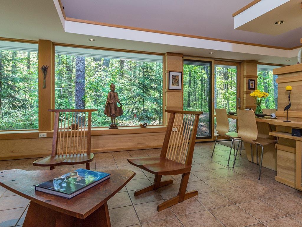 22 Mount Hunger Road East Edgecomb, ME 04556 - Photo 6 of 34 Soffits surround the living room,...