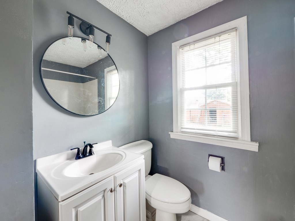 25 French Street Springfield, MA 01104 - Photo 8 of 16 a bathroom with a toilet a sink and mirror