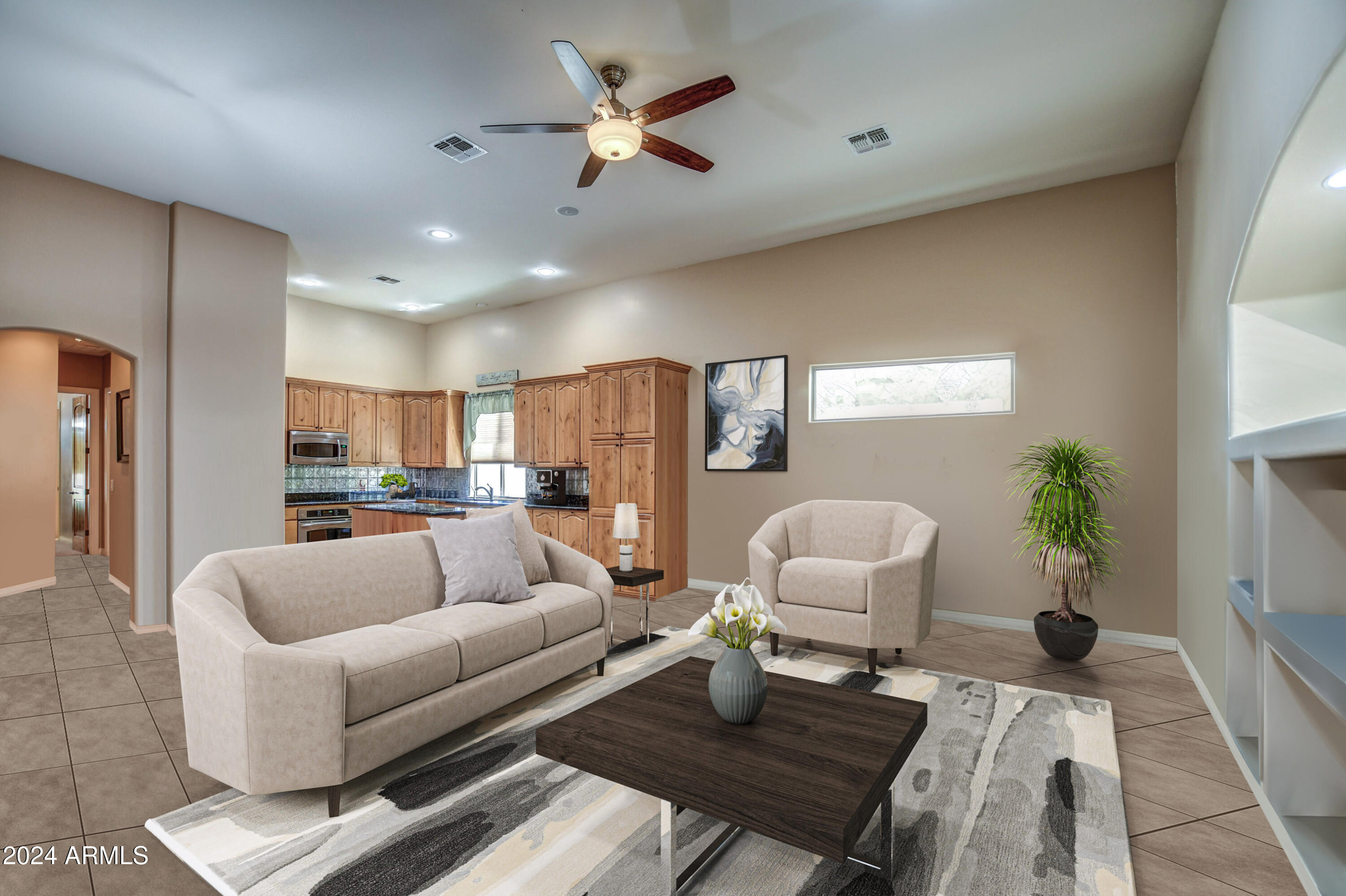 907 West Restin Road Phoenix, AZ 85086 - Photo 12 of 55 Family Room Virtually Staging