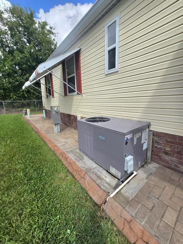 a view of a house with a backyard