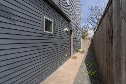 a backyard of a house