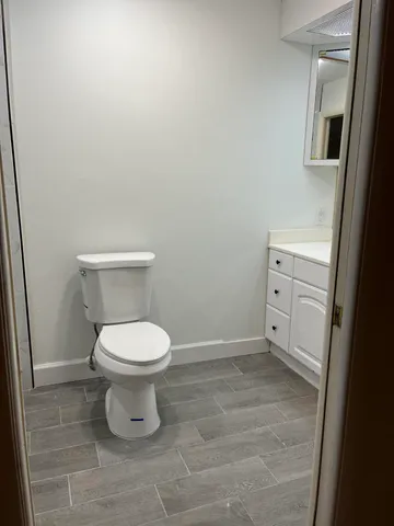 a bathroom with a toilet and a sink