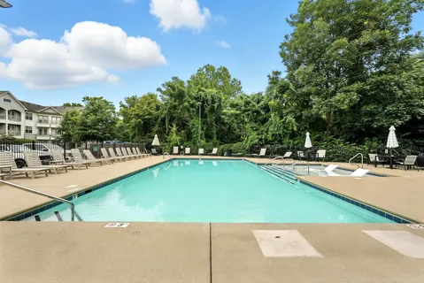 a view of swimming pool with chairs