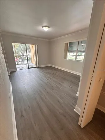 a view of a pathway with a yard