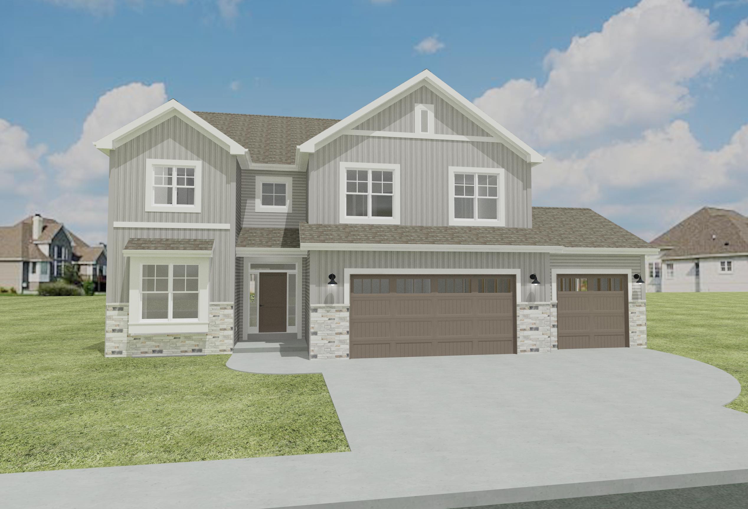 CH_Lot 64_Delilah 3 Car_Elevation 3_Fron