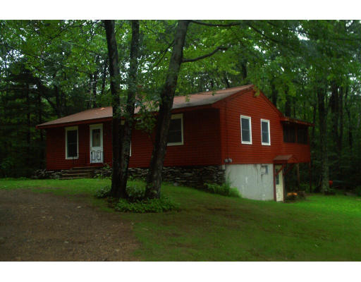 261 Whitney Road Ashby, MA 01431 - Photo 2 of 12 a view of a yard in front of a house with plants and large tree