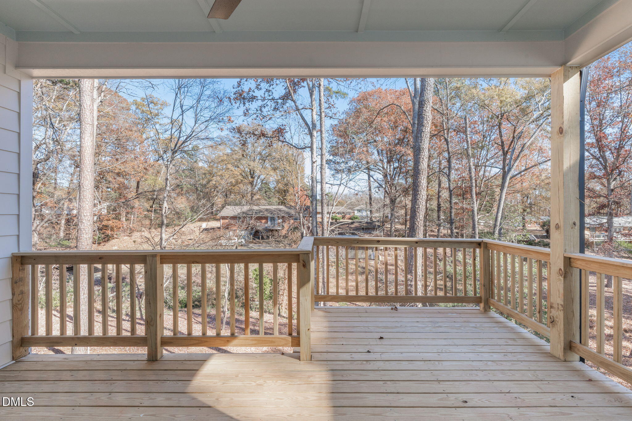 639 Conover Road, Unit B Durham, NC 27703 - Photo 39 of 48 a view of a balcony with wooden floor