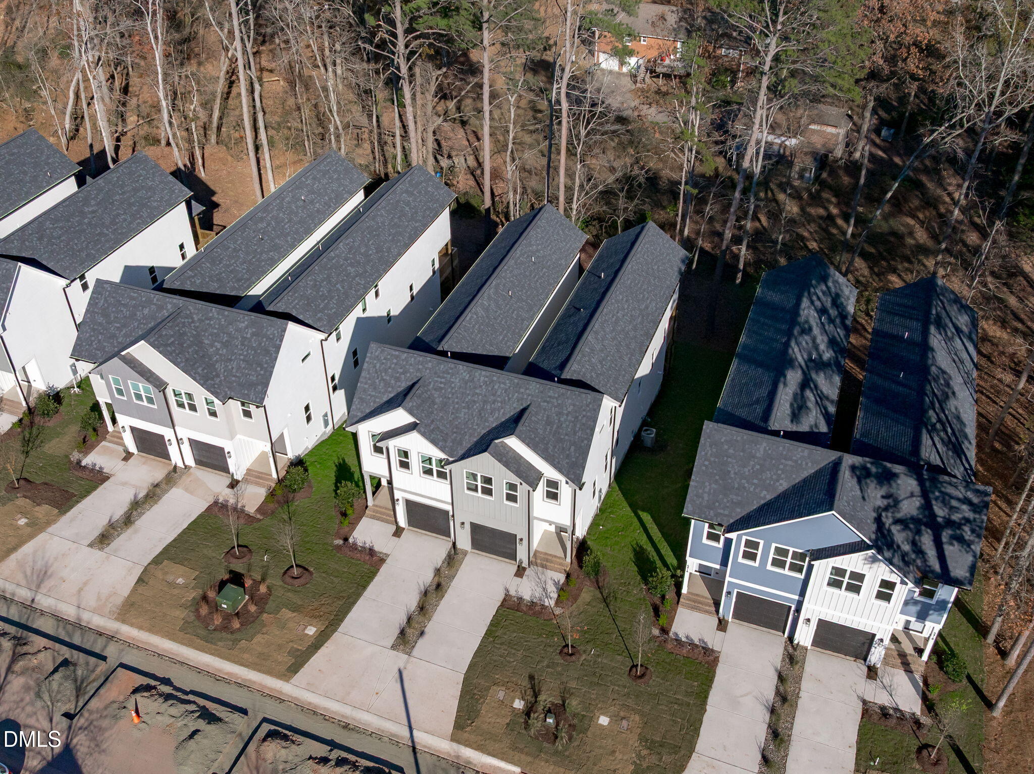 639 Conover Road, Unit B Durham, NC 27703 - Photo 45 of 48 an aerial view of a house with a yard