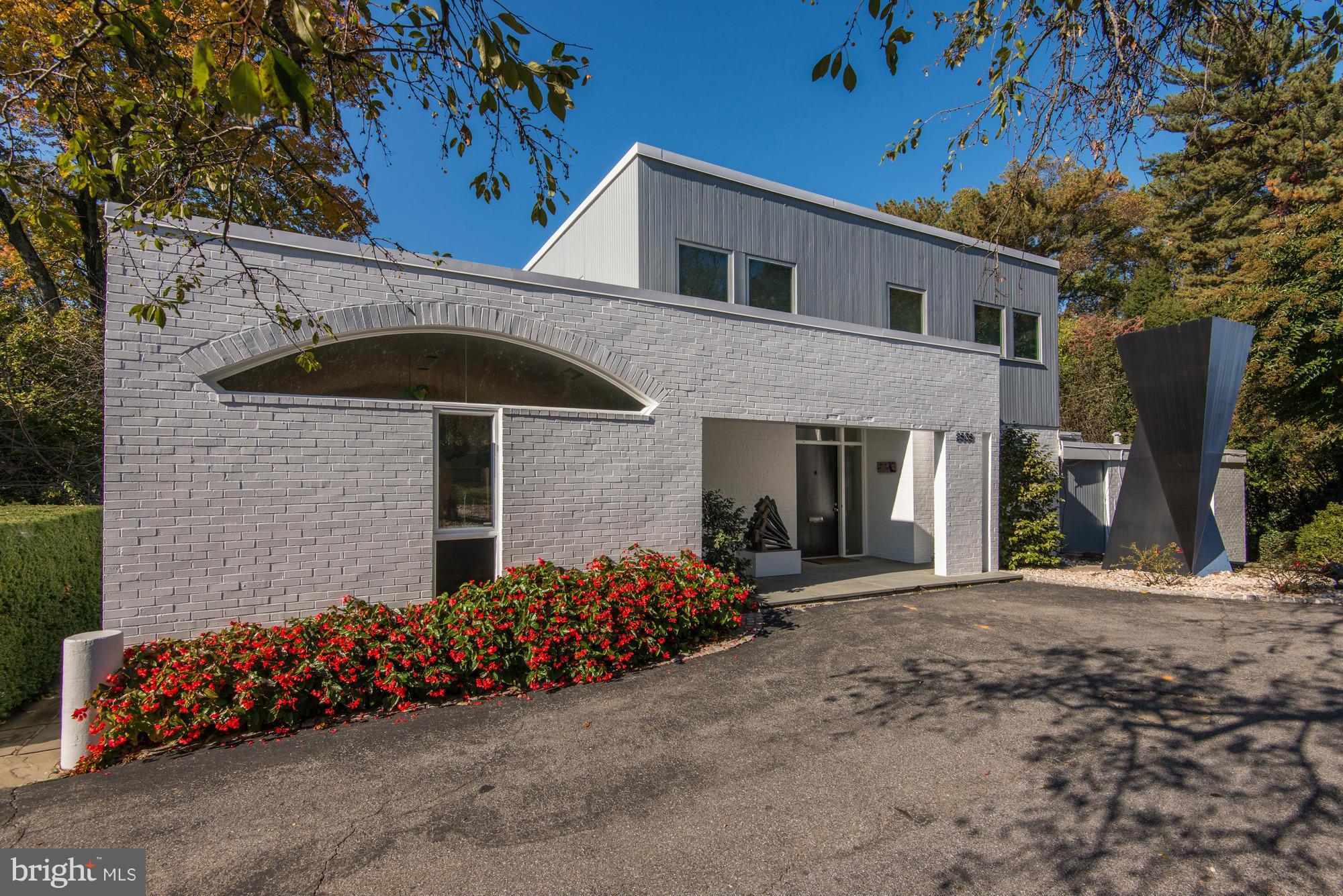 2838 Chain Bridge Road Northwest Washington, DC 20016 - Photo 3 of 24 Front Exterior: Home Designed by Walter Gropius