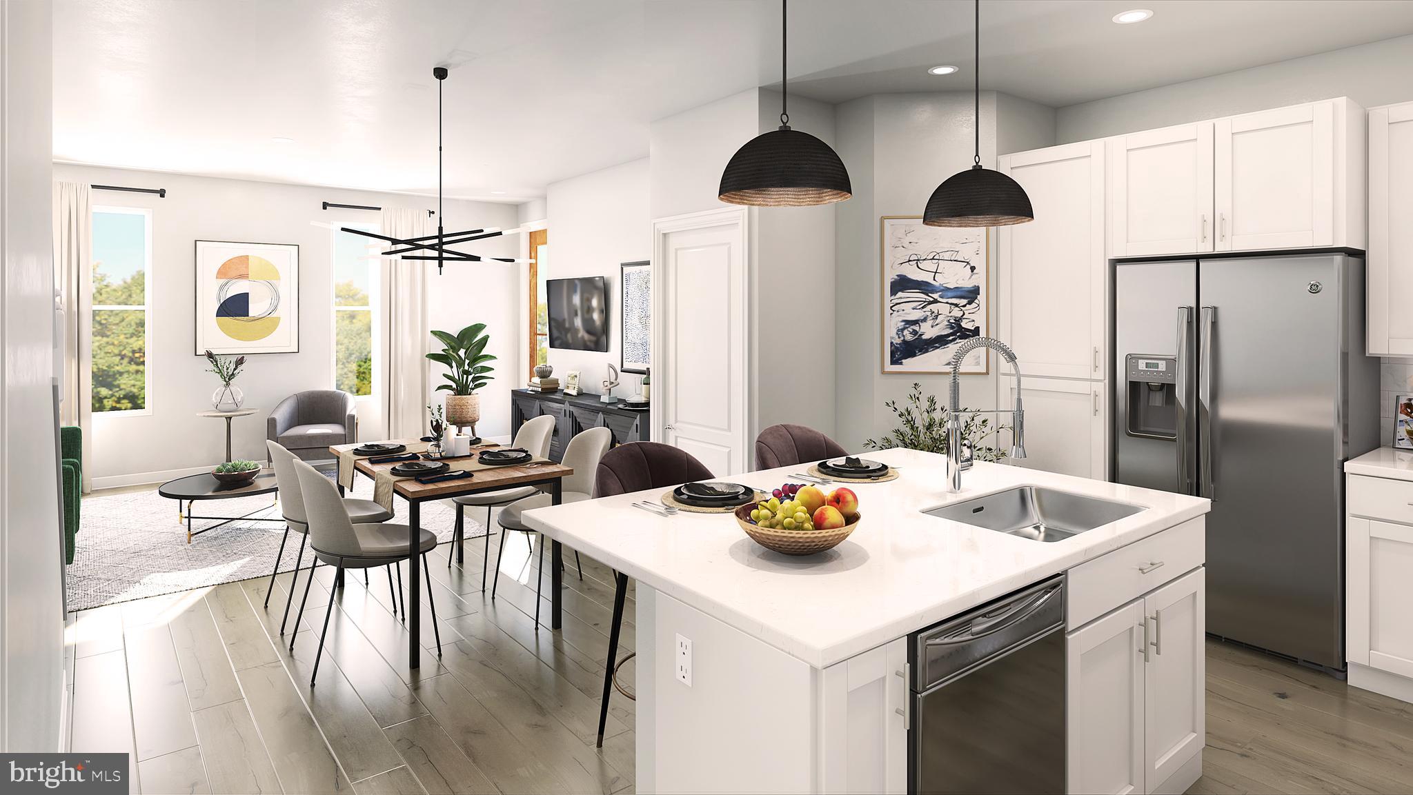 3978 Shire Meadow Lane Triangle, VA 22172 - Photo 3 of 7 SAMPLE RENDERING -KITCHEN AND DINING AREA w/ upg.