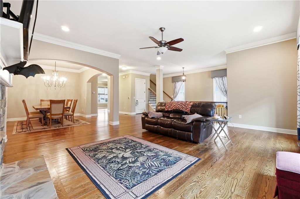 265 Trecastle Square Canton, GA 30114 - Photo 11 of 47 a living room with furniture and a rug