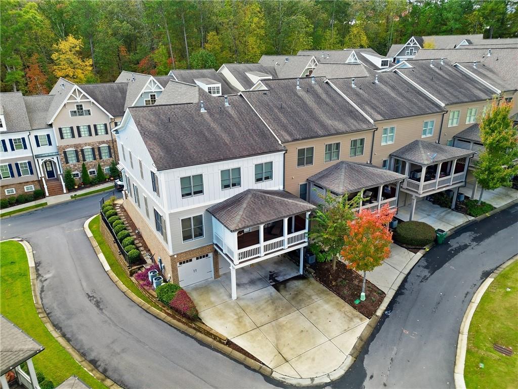 265 Trecastle Square Canton, GA 30114 - Photo 46 of 47 an aerial view of a house with swimming pool