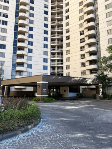 a view of a building with many windows