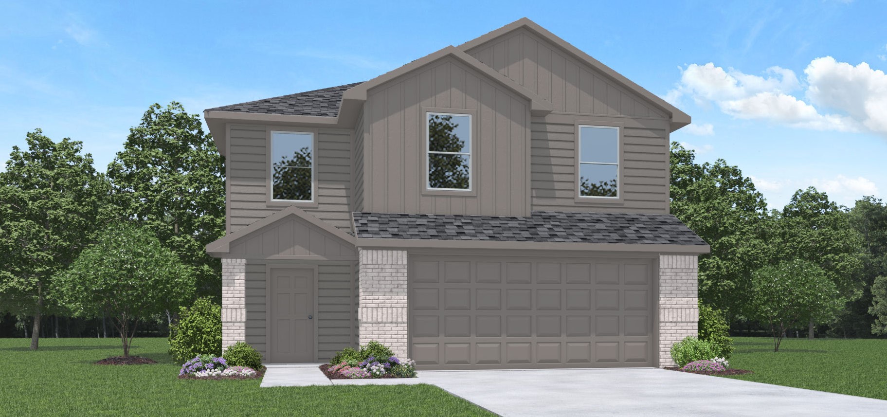 11643 Ruffian Drive Willis, TX 77318 - Photo 1 of 18 a front view of a house with garden