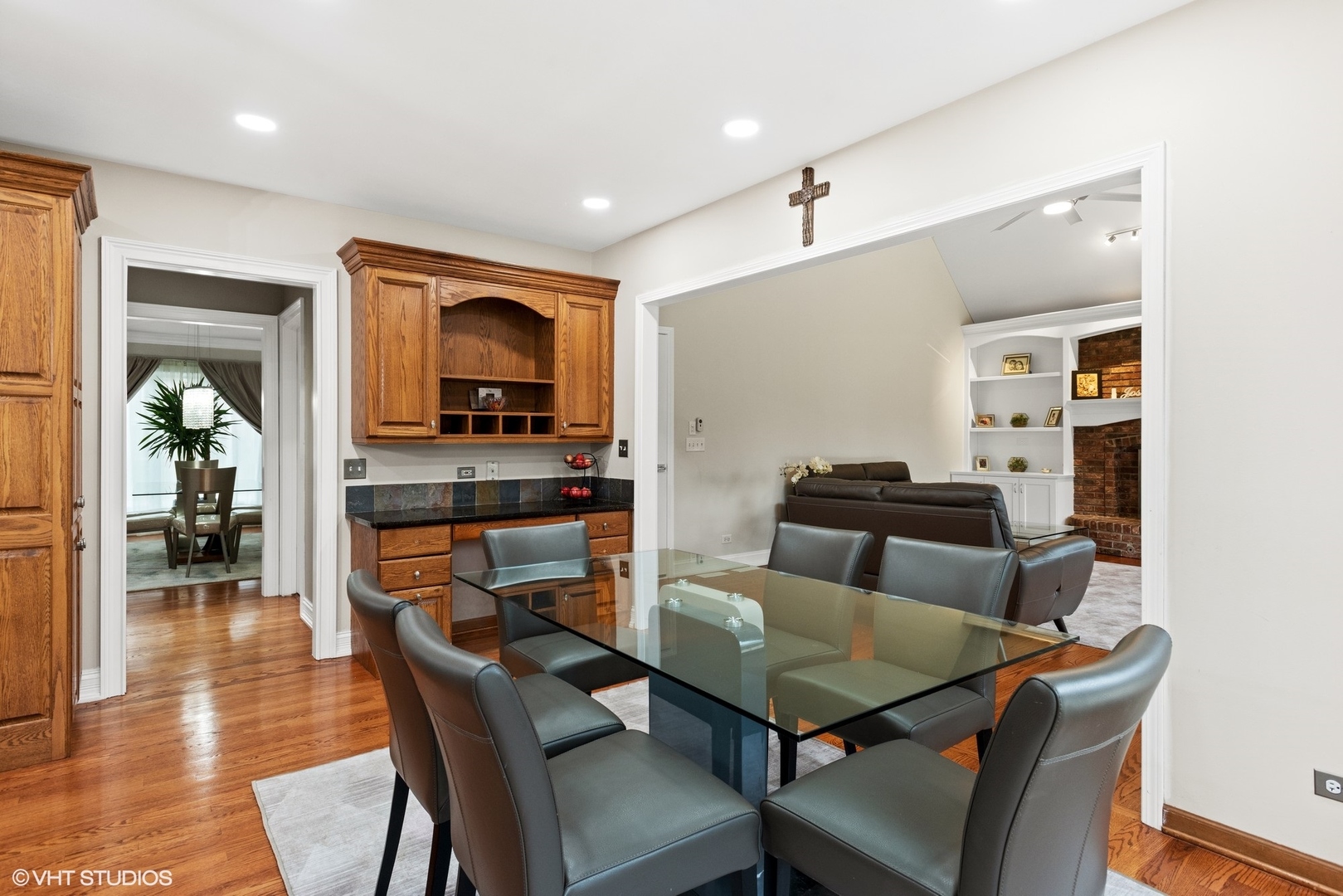 601 Partridge Drive West Chicago, IL 60185 - Photo 16 of 39 a dining room with furniture and wooden floor