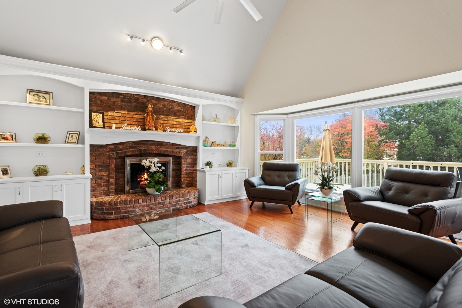 601 Partridge Drive West Chicago, IL 60185 - Photo 19 of 39 a living room with furniture and a fireplace