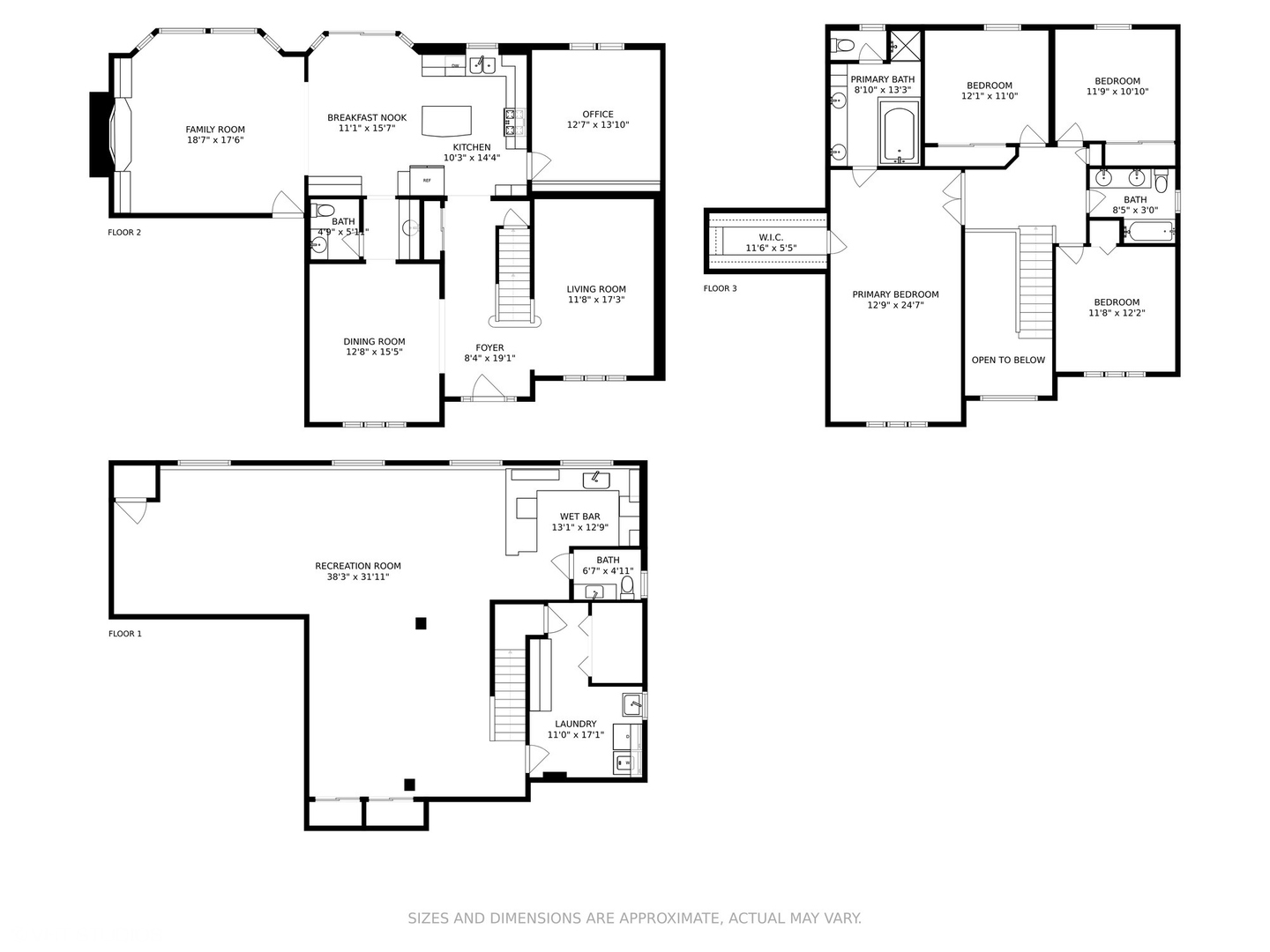 601 Partridge Drive West Chicago, IL 60185 - Photo 36 of 39 a picture of floor plan
