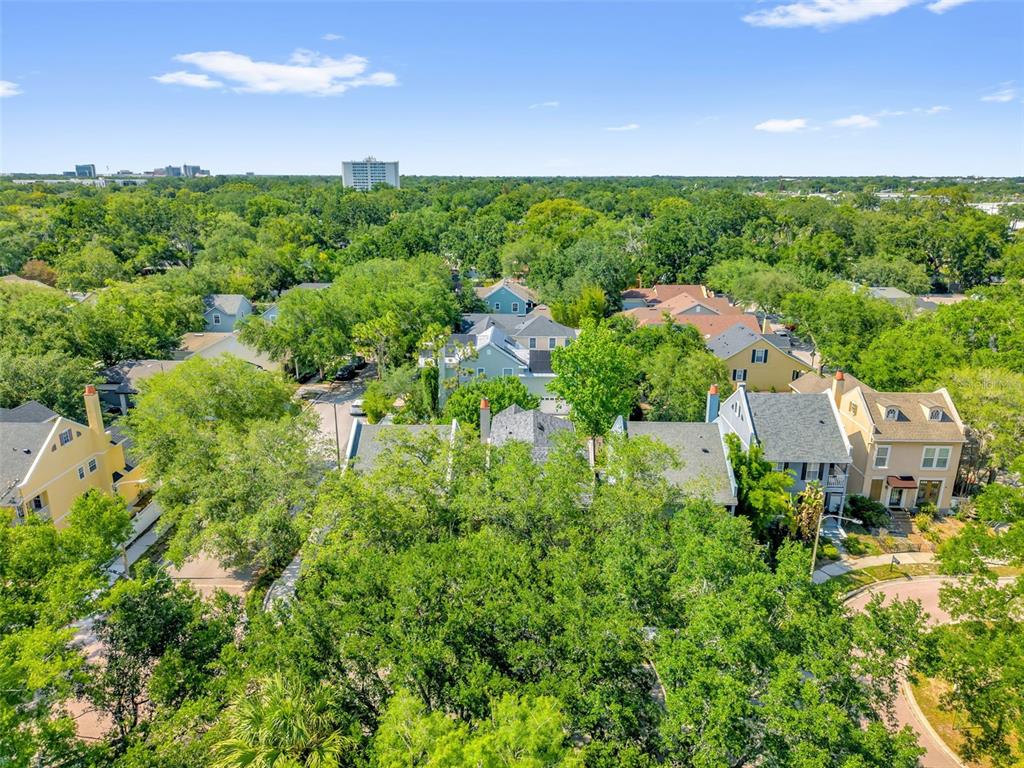 2165 Ridgewood Street Orlando, FL 32803 - Photo 32 of 37 an aerial view of residential house with outdoor space and trees all around